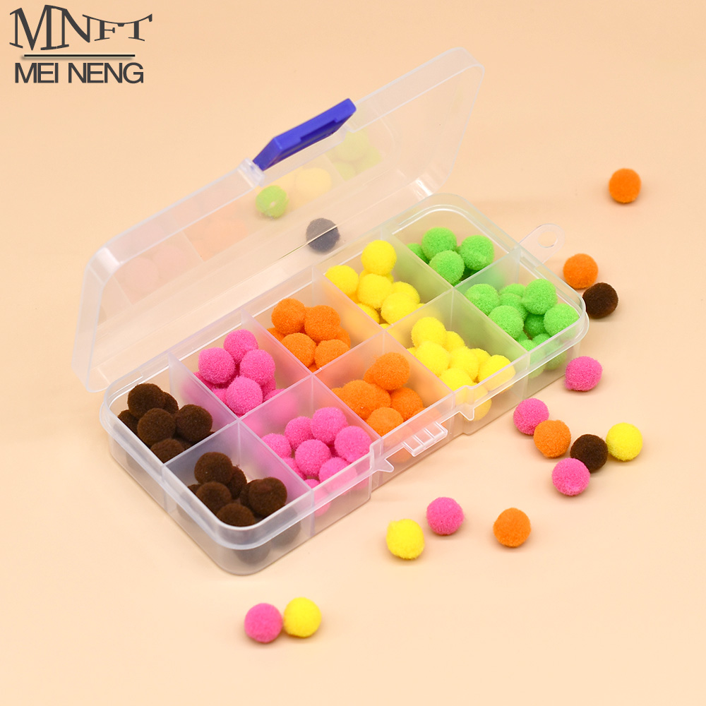 Fishing Hook Assortment - MNFT 혼합 색상 100개/박스 글로-버그 에그