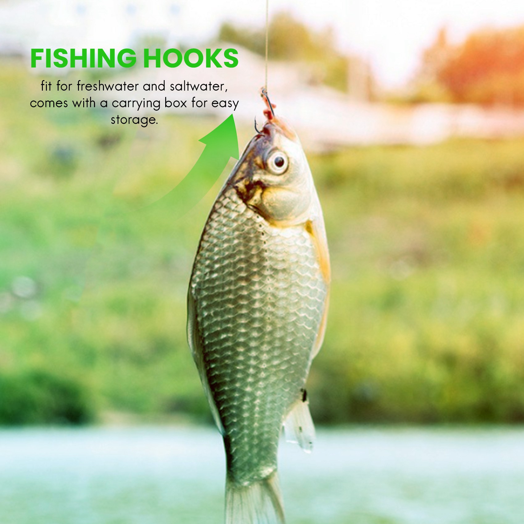 Fishing Hook Size - 신상품 500개/세트 혼합 사이즈 # 3~12호
