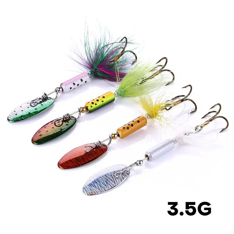 금속 VIB 미끼 1PCS 3.5g 깃털 장식 조각 W - Fishing Hook Offset 리뷰 및 가격