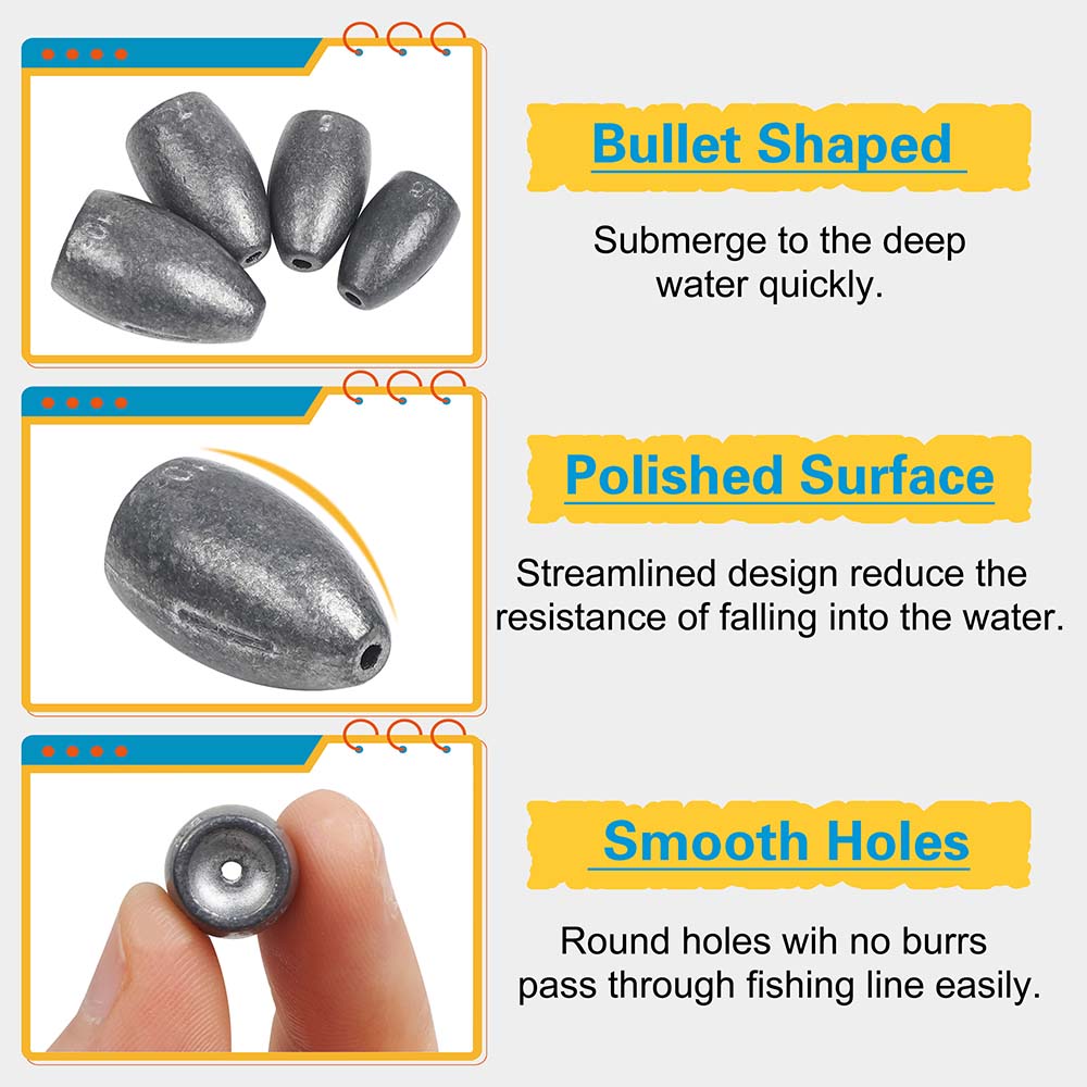 총알 낚시 싱커 웨이트 키트 플리핑 웨이트 베이스 낚시 - Fishing Hook Remover 리뷰 및 가격